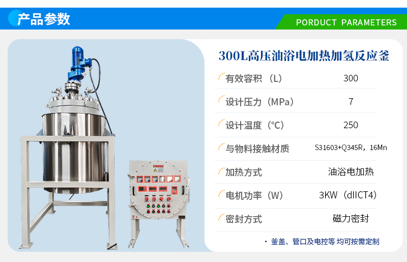 300L不锈钢复合板加氢中试釜